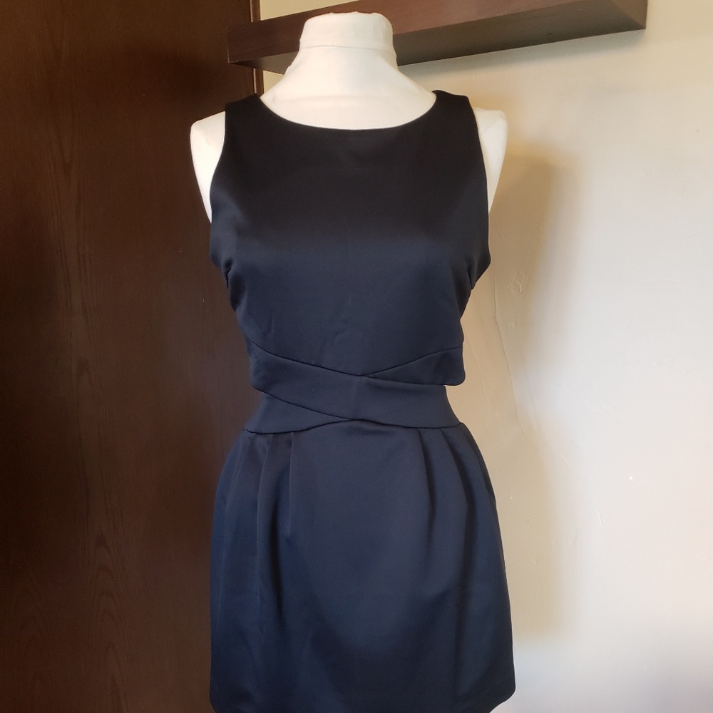 Black mini with cut outs